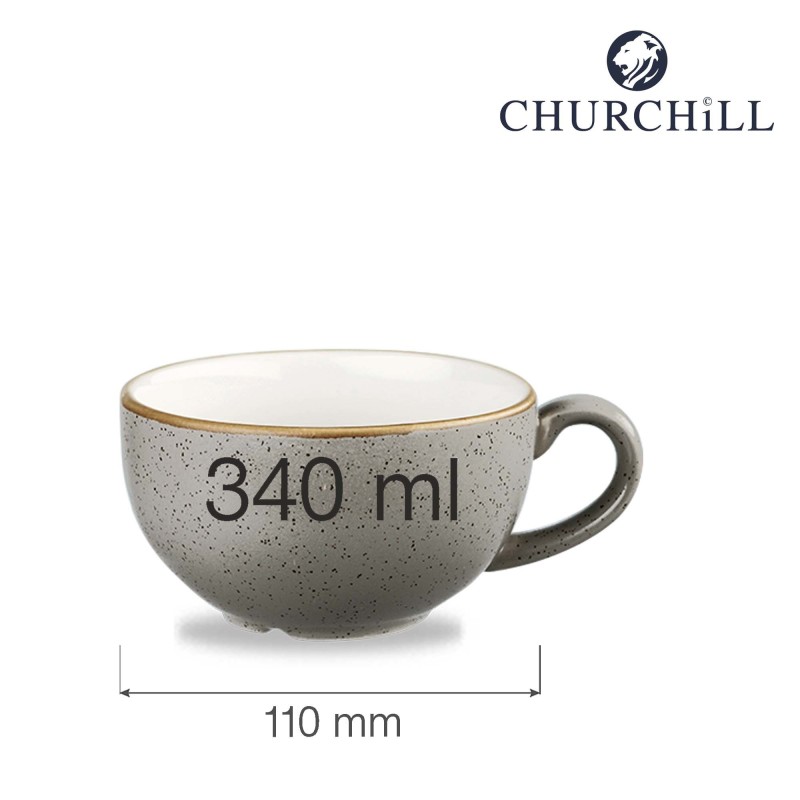 Tasse à cappuccino en pierre grise, 340 ml - Finedine