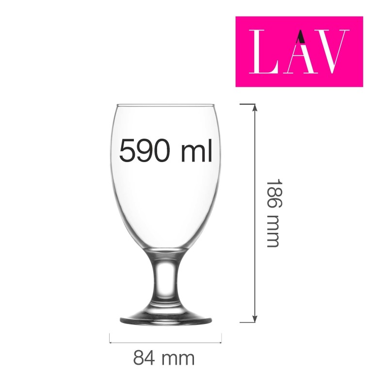 Verre à thé glacé Empire 590 ml, Lot de 6 - Finedine