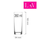 Verre long drink Liberty 360 ml, Lot de 6 - Finedine