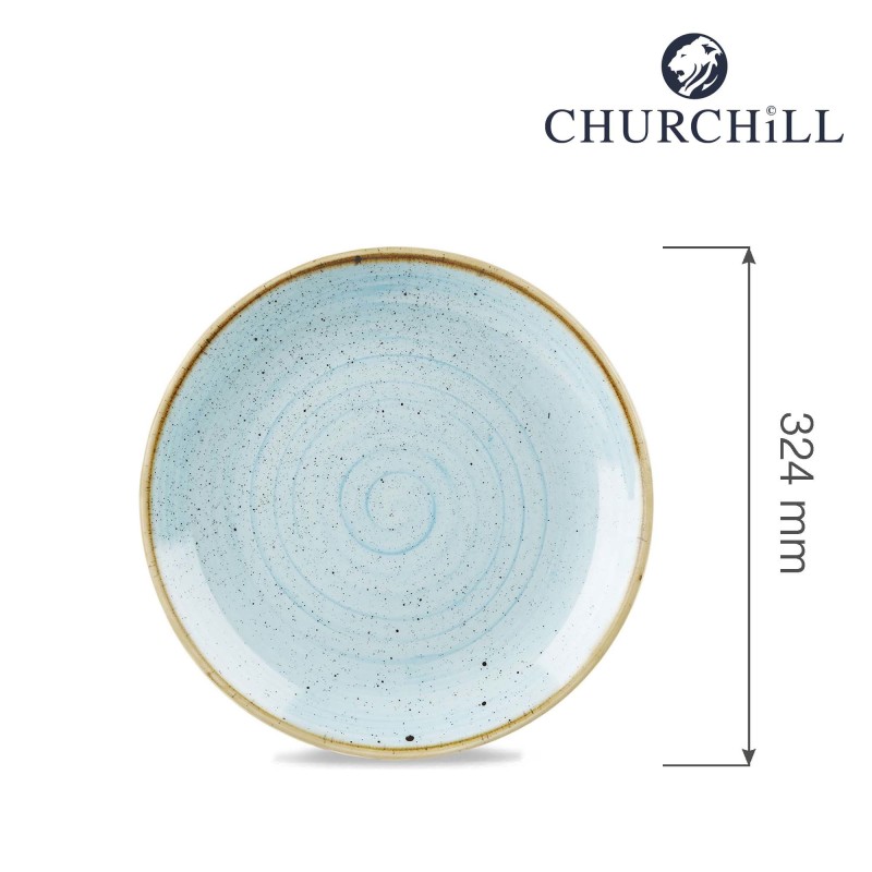 Assiette plate Stonecast Duck Egg, 324 mm - Finedine