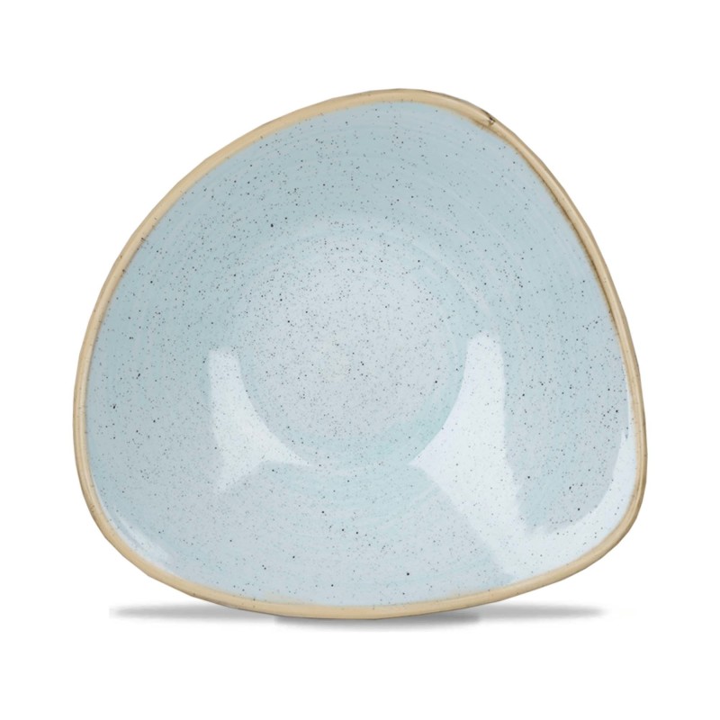 Bol triangulaire en grès Duck Egg, 185 mm - Finedine