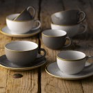 Tasse à cappuccino gris Stonecast, 227 ml - Finedine