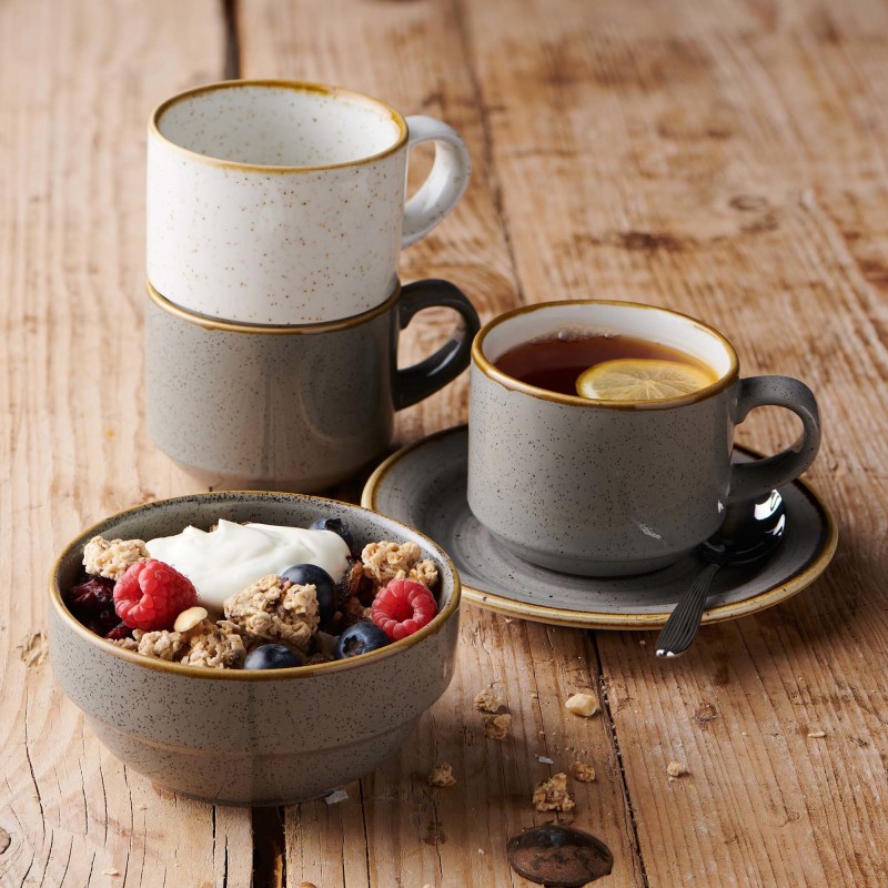 Tasse à cappuccino gris Stonecast, 227 ml - Finedine