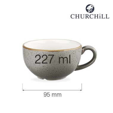 Tasse à cappuccino gris Stonecast, 227 ml - Finedine