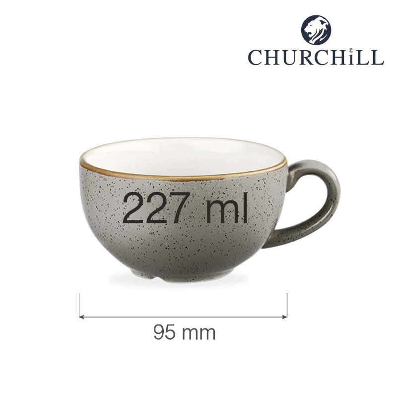 Tasse à cappuccino gris Stonecast, 227 ml - Finedine