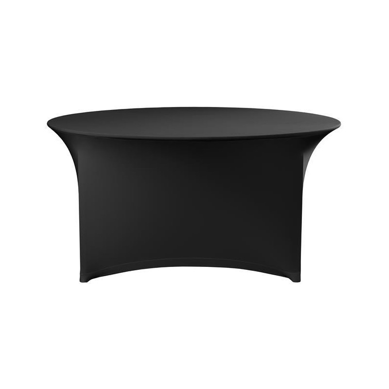 Nappe ronde Symposium, noire, 180x(H)76mm - Finedine