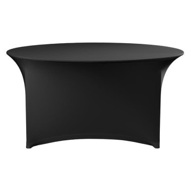 Nappe ronde Symposium, noire, 180x(H)76mm - Finedine
