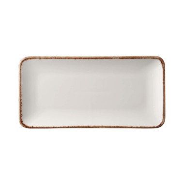 Assiette rectangulaire vanille, 300x150mm - Finedine