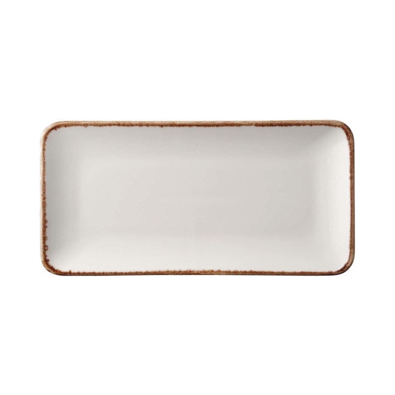 Assiette rectangulaire vanille, 300x150mm - Finedine