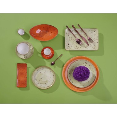 Assiette rectangulaire vanille, 300x200mm - Finedine