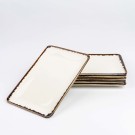 Assiette rectangulaire vanille, 300x200mm - Finedine