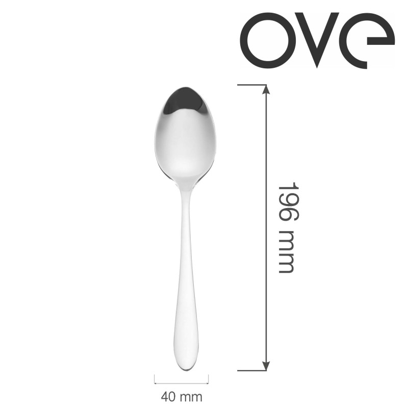 Cuillère à soupe, OVE, 196 mm, Lot de 12 - Finedine