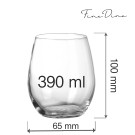 Verre à whisky Cantare, 390 ml, Lot de 6 - Finedine