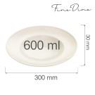 Assiette à pasta crema, 300 mm, Lot de 6 - Finedine