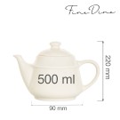 Bouilloire à thé Crema, 500 ml, Lot de 6 - Finedine