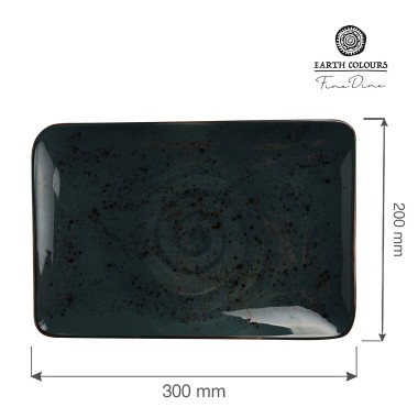 Assiette rectangulaire Arando, 300x200mm - Finedine