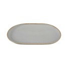 Plat ovale en céramique grise, 320x200mm - Finedine