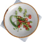 Plat ovale en céramique grise, 320x200mm - Finedine