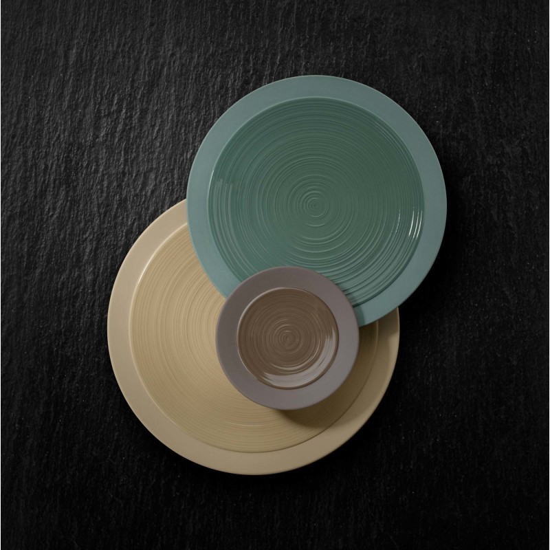 Assiette gourmet ronde Bahia Dune 260 mm - Finedine