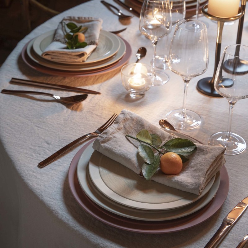 Assiette gourmet ronde Bahia Dune 260 mm - Finedine