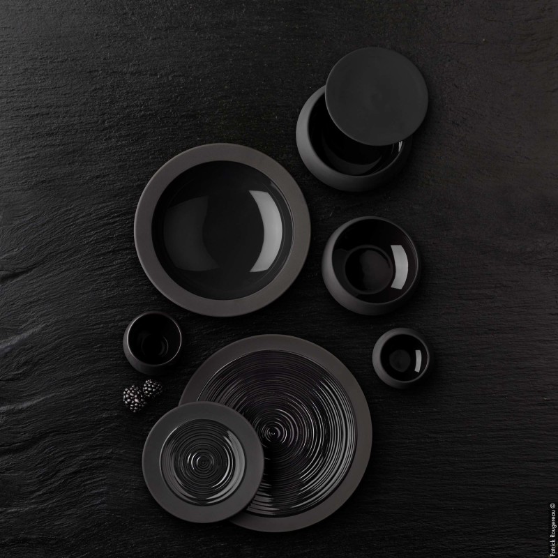 Assiette à dîner ronde Bahia Onyx 290 mm - Finedine