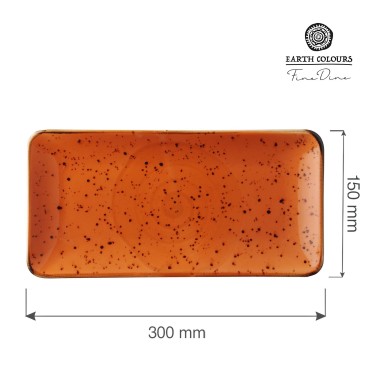Assiette rectangulaire Dahlia, 300x150mm - Finedine