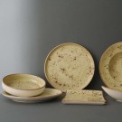 Assiette en forme d'olive bio, 350x210mm - Finedine