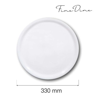 Assiette spéciale pizza, blanche, 330 mm - Finedine