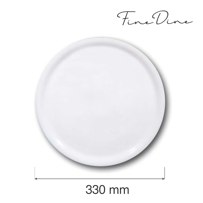 Assiette spéciale pizza, blanche, 330 mm - Finedine
