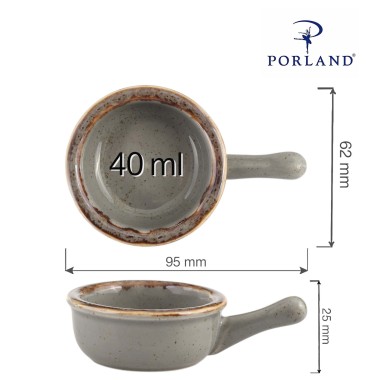 Petit plat en pierre avec poignée, 60 mm - Finedine