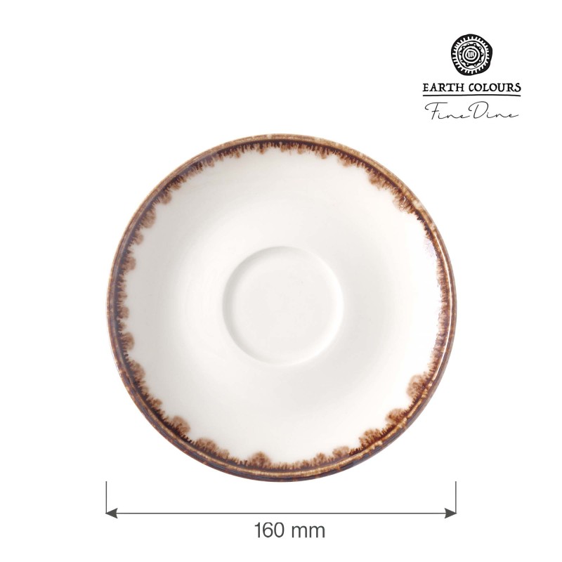 Soucoupe vanille pour cappuccino, 160 mm - Finedine
