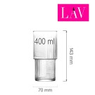 Verre long drink Helen 400 ml, Lot de 6 - Finedine