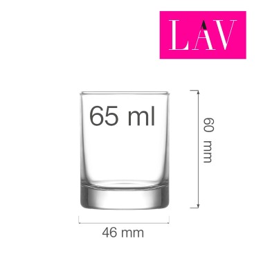 Verre à liqueur Liberty 65 ml, Lot de 6 - Finedine