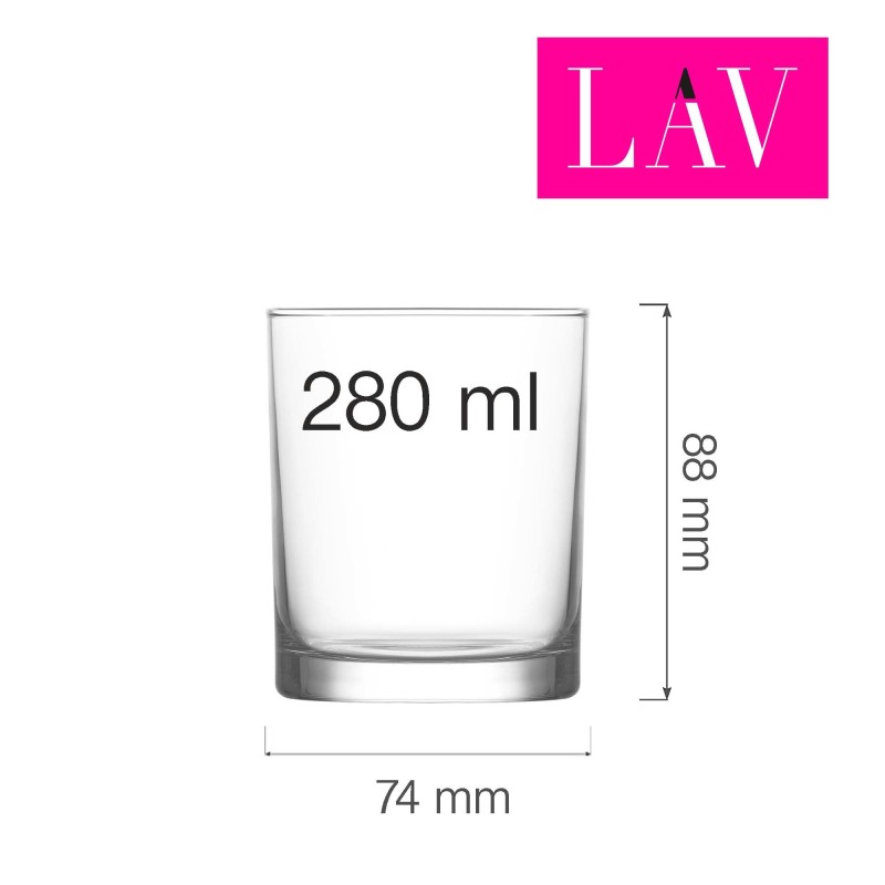 Verre à whisky Liberty 280 ml, Lot de 6 - Finedine
