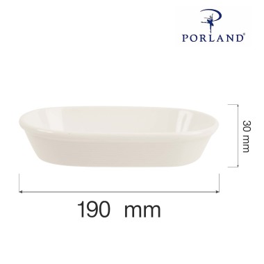 Plat rectangulaire, 190x120mm, Lot de 6 - Finedine