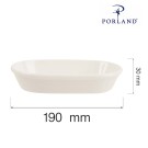 Plat rectangulaire, 190x120mm, Lot de 6 - Finedine
