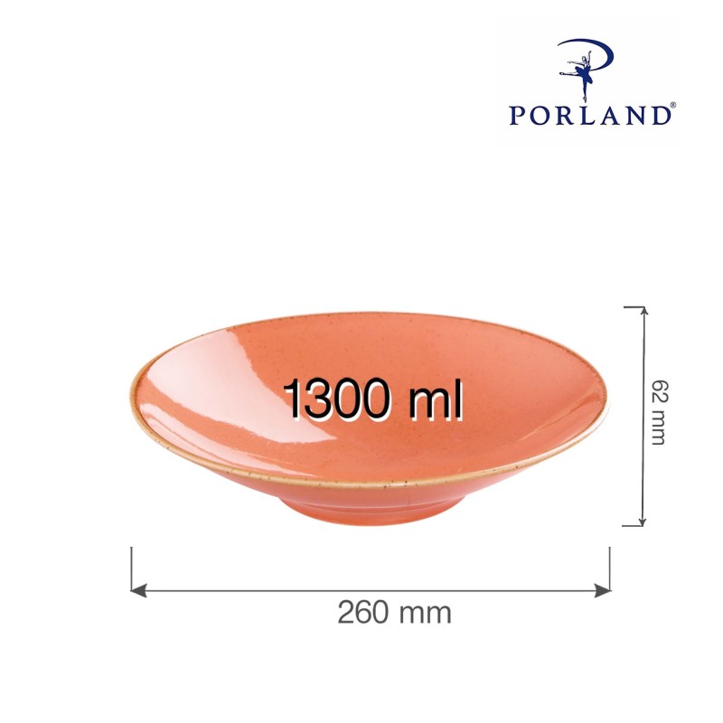 Assiette en ambre sur pied, 260x(H)62mm - Finedine