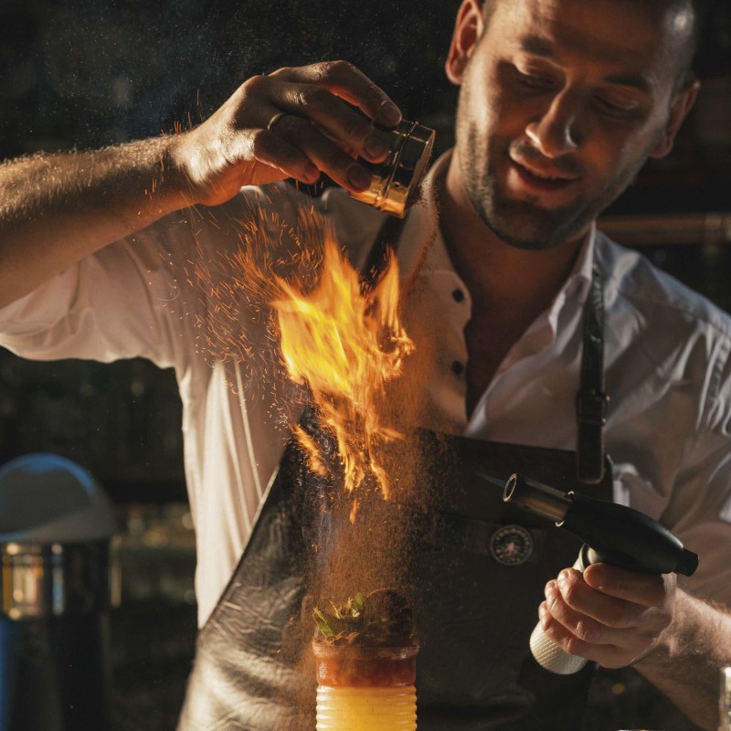 Brûleur à gaz pour barman, 145x(H)190mm - Finedine