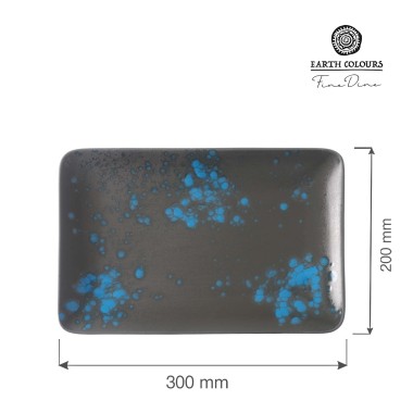 Assiette rectangulaire Flora, 300x200mm - Finedine