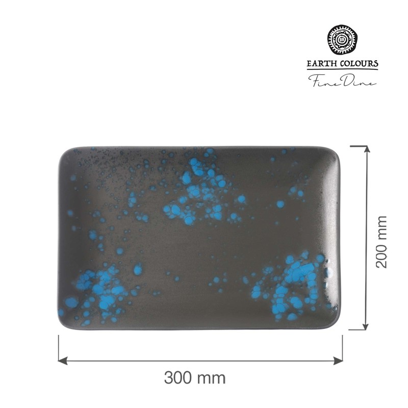 Assiette rectangulaire Flora, 300x200mm - Finedine