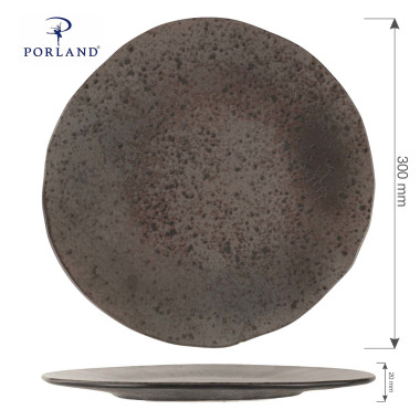 Assiette de présentation en grès 300 mm - Finedine