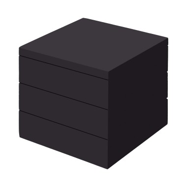 Base de buffet noire Madeira 175x175 mm - Finedine