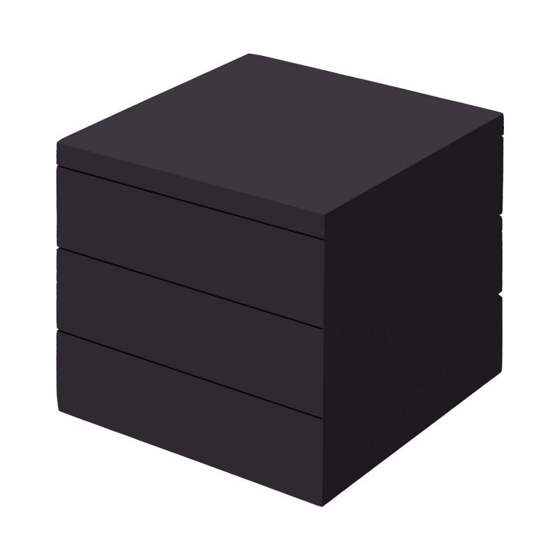 Base de buffet noire Madeira 175x175 mm - Finedine