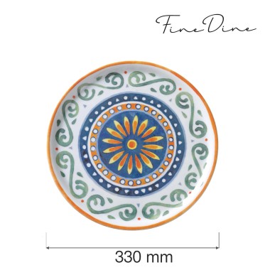 Assiette à pizza spéciale Capri, 330 mm - Finedine
