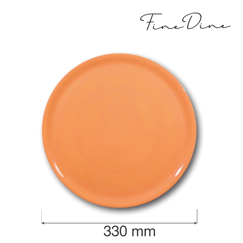 Plaque à pizza spéciale, orange, 330 mm - Finedine