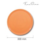 Plaque à pizza spéciale, orange, 330 mm - Finedine