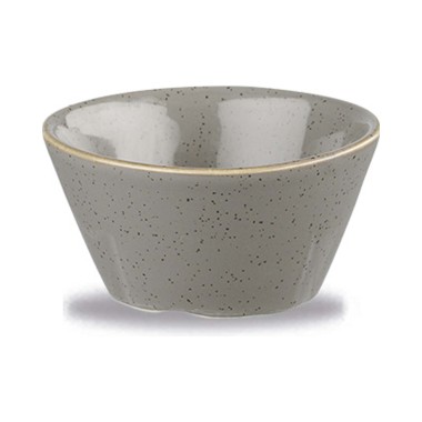 Assiette à sauce Stonecast grise, 90 ml - Finedine