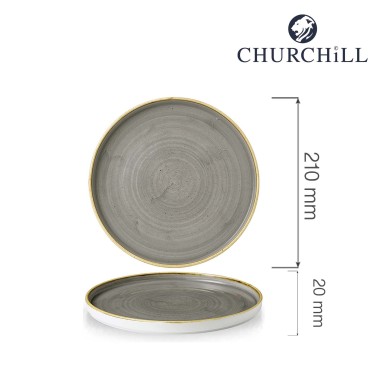 Assiette murale en pierre grise, 210 mm - Finedine