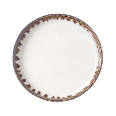 Bol peu profond en vanille, 200x(h)40mm - Finedine