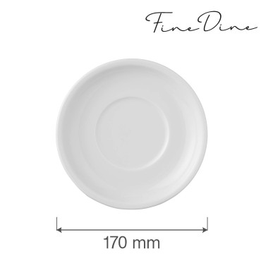Sous-assiette Bianco, 170 mm, Lot de 6 - Finedine